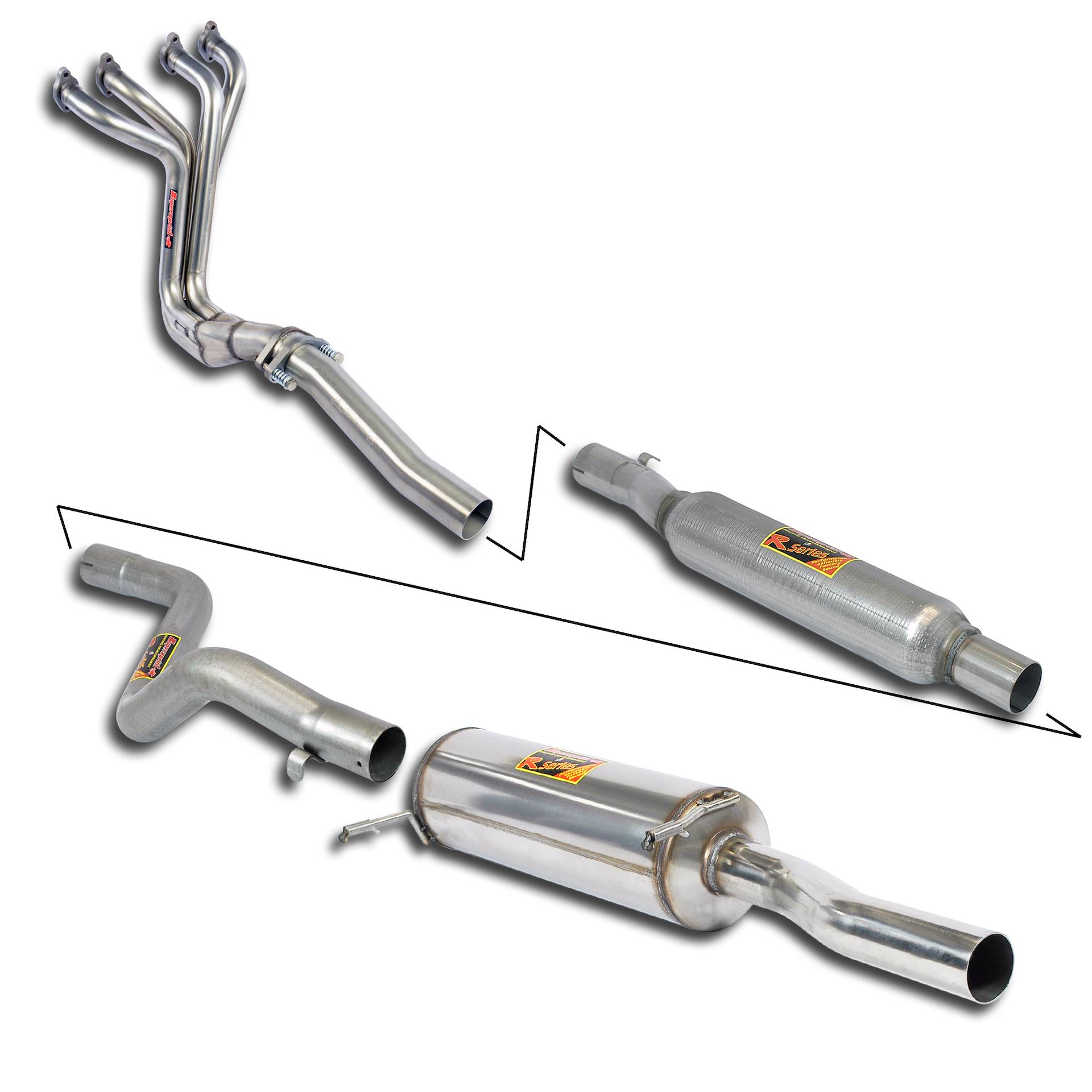 Track performance package Ø60 mm 4-1 With certificate of conformity for classic exhaust design